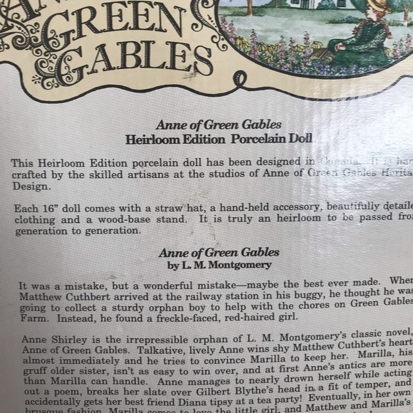 Anne of Green Gables porcelain doll - Picture 4 of 8